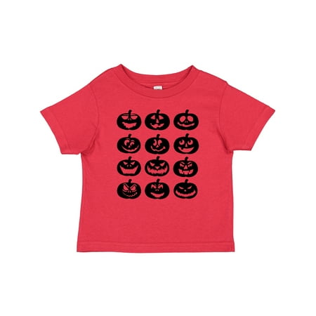 Inktastic Halloween Pumpkin Faces in Black Gift Baby Boy or Baby Girl T-Shirt