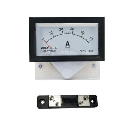 Goodhd 85C17 DC Current 0-500A Red Pointer Analog Panel Ammeter