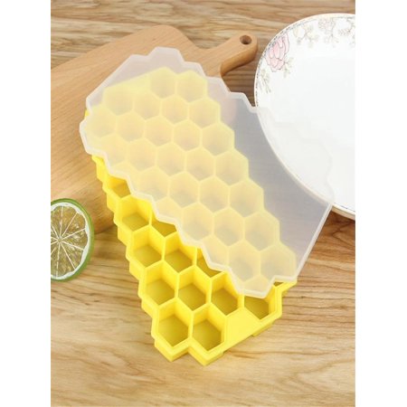 Honeycomb Shape Ice Cube Maker Ice Tray Ice Cube Mold Storage Containers