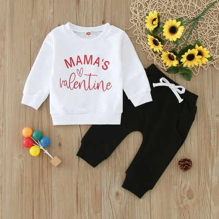 Cathalem Toddler Kids Baby Girls Boys Sweatpants Valentines Days Suit Long Sleeve Round Neck Letters Print Sweatshirt 4t Sweats Childrenscostume White 6-12 Months 
Cathalem Toddler Kids Baby Girls Boys Sweatpants Valentines Days Suit Long Sleeve Round Neck Letters Print Sweatshirt 4t Sweats Childrenscostume White 6-12 Months