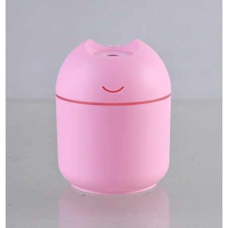Humidifier Aromatherapy USB Multifunction Desktop LED Light Gift Purifier Atomizer Pink