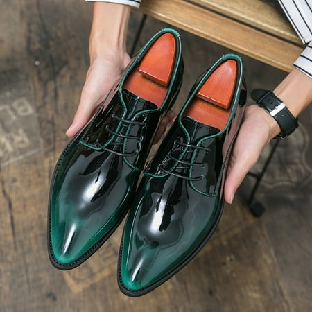 Men‘s Fashion Pointed Toe Patent Leather Oxfords Dress Shoes Derby Shoes Business Formal Shoes Christmas Gift
Men‘s Fashion Pointed Toe Patent Leather Oxfords Dress Shoes Derby Shoes Business Formal Shoes Christmas Gift