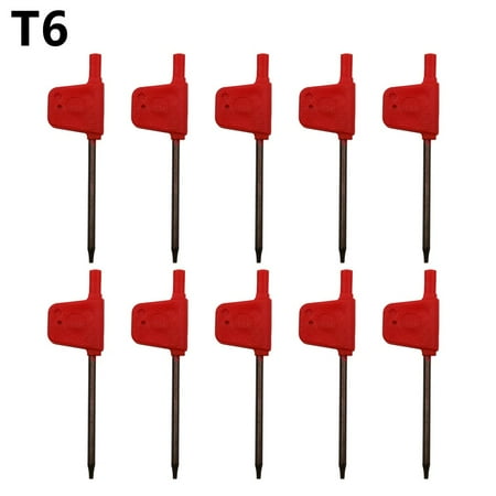 Goodhd 10× Small Torx screwdriver T Wrench Red Flag Type Spanner Key Screwdriver T5-T20
Goodhd 10× Small Torx screwdriver T Wrench Red Flag Type Spanner Key Screwdriver T5-T20