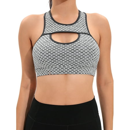 SHCKE Women s Yoga Sports Bras Cutout Crop Workout Tops Medium Support Active Bra with Removable Cups
SHCKE Women s Yoga Sports Bras Cutout Crop Workout Tops Medium Support Active Bra with Removable Cups