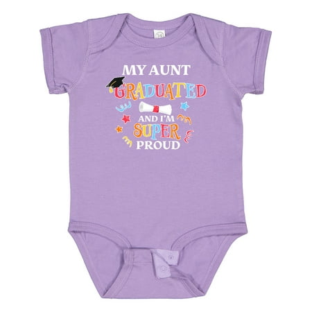 Inktastic My Aunt Graduated and I m Super Proud Gift Baby Boy or Baby Girl Bodysuit
Inktastic My Aunt Graduated and I m Super Proud Gift Baby Boy or Baby Girl Bodysuit