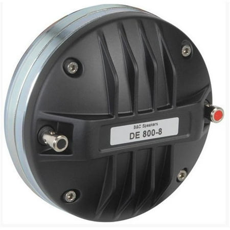 B & C SPEAKERS NA LLC DE800-8 1. 4 inch Titanium-Polyimide Horn Driver 8 Ohm 4-Bolt B & C SPEAKERS NA LLC DE800-8 1. 4 inch Titanium-Polyimide Horn Driver 8 Ohm 4-Bolt