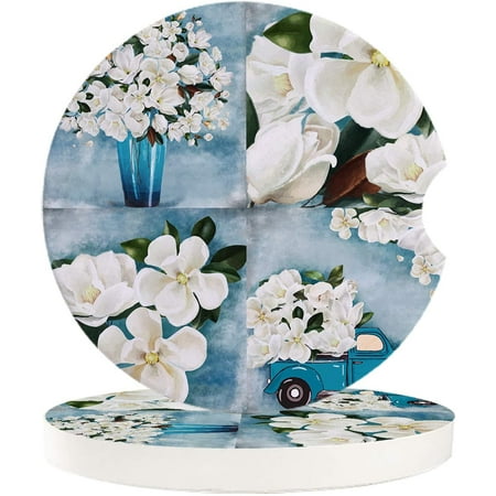 ZHANZZK White Magnolia Flower Vase and Truck Oil Painting Set of 6 Car Coaster for Drinks Absorbent Ceramic Stone Coasters Cup Mat with Cork Base for Home Kitchen Room Coffee Table Bar Decor
ZHANZZK White Magnolia Flower Vase and Truck Oil Painting Set of 6 Car Coaster for Drinks Absorbent Ceramic Stone Coasters Cup Mat with Cork Base for Home Kitchen Room Coffee Table Bar Decor