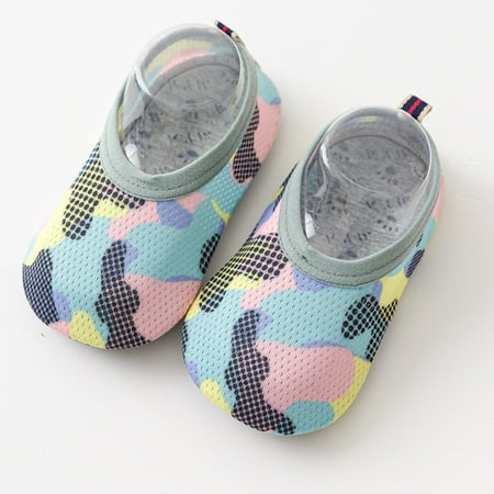 NEGJ Camouflage Kids Socks Non-Slip Aqua Shoes Barefoot Floor Socks The Boys Baby Baby Shoes