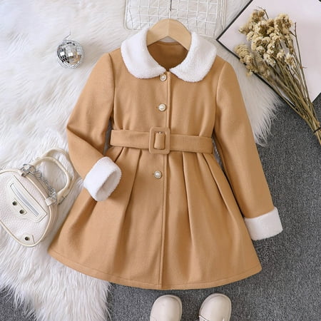 Toddler Girls Coats & Jackets Autumn Winter Long Sleeve Warm Solid Color Belt Girls Outdoor Jackets & Outerwear Streetwear
Toddler Girls Coats & Jackets Autumn Winter Long Sleeve Warm Solid Color Belt Girls Outdoor Jackets & Outerwear Streetwear