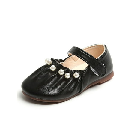 Lacyhop Girls Dress Shoes Pearl Flats Pleated Mary Jane Sandals Wedding Magic Tape Princess Shoe Non-slip Closed Toe Black 6C
Lacyhop Girls Dress Shoes Pearl Flats Pleated Mary Jane Sandals Wedding Magic Tape Princess Shoe Non-slip Closed Toe Black 6C
