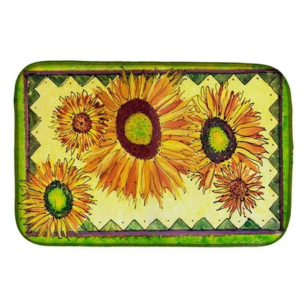 Flower - Sunflower Dish Drying Mat