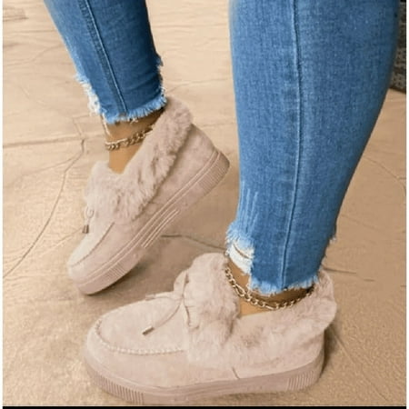 Winter Snow Boots for Women Fur Lined Warm Ankle Booties Outdoor Anti-slip Waterproof Comfortable Short Boot
Winter Snow Boots for Women Fur Lined Warm Ankle Booties Outdoor Anti-slip Waterproof Comfortable Short Boot