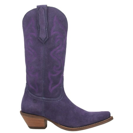 Dingo Womens Out West Tall Snip Toe Boots Mid Calf Low Heel 1-2
