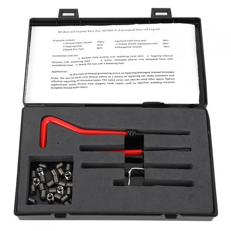 price crash 30Pcs Thread Repair Kit Stainless Steel Twisted Drill Wrench Tap Insertion Tool M5x0.8
price crash 30Pcs Thread Repair Kit Stainless Steel Twisted Drill Wrench Tap Insertion Tool M5x0.8