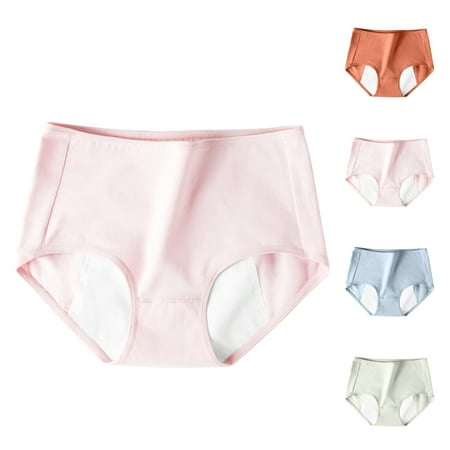 4 Pack Women s Fashion High Waist Breathable Underpants Panties