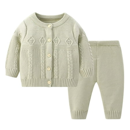 LNWUY 2 PCS Toddler Baby Boys Girls Long Sleeve Sweater Knit Top with Elastic Waist Pants Solid Color Comfortable Breathable Outfit Sets Army Green M
LNWUY 2 PCS Toddler Baby Boys Girls Long Sleeve Sweater Knit Top with Elastic Waist Pants Solid Color Comfortable Breathable Outfit Sets Army Green M
