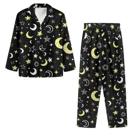 Binienty Button Through Nighties for Women Star Moon Pajamas Top and Pants Matching Set Sleepshirts Skin Friendly Comfortable Home Life Loungewear Size XL
Binienty Button Through Nighties for Women Star Moon Pajamas Top and Pants Matching Set Sleepshirts Skin Friendly Comfortable Home Life Loungewear Size XL