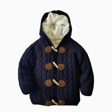 DENGDENG Baby Boys Baby Toddler Child Children Kids Button Up Fleece Coat Long Sleeve Hooded Jacket Thicken Warm Winter Outerwear 18M-4Y
DENGDENG Baby Boys Baby Toddler Child Children Kids Button Up Fleece Coat Long Sleeve Hooded Jacket Thicken Warm Winter Outerwear 18M-4Y