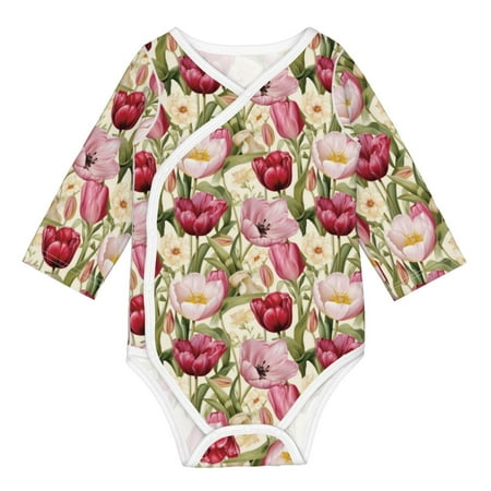 Coaee Tulips Flowers for Soft Cotton Baby Long-Sleeve Bodysuit Girls Boys Bodysuit Romper
Coaee Tulips Flowers for Soft Cotton Baby Long-Sleeve Bodysuit Girls Boys Bodysuit Romper