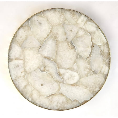 White Crystal Agate Cheese Platter/Tray | Circular | 
White Crystal Agate Cheese Platter/Tray | Circular |
