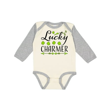 Inktastic Lucky Charmer- St. Patrick s Day four leaf clovers Gift Baby Boy or Baby Girl Long Sleeve Bodysuit
Inktastic Lucky Charmer- St. Patrick s Day four leaf clovers Gift Baby Boy or Baby Girl Long Sleeve Bodysuit