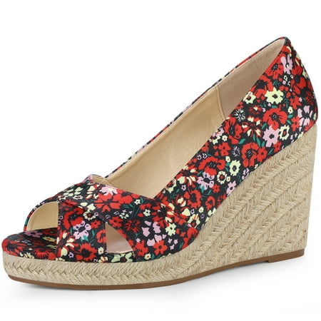 Unique Bargains Women s Peep Toe Platform Pumps Floral Espadrille Wedge Sandals
Unique Bargains Women s Peep Toe Platform Pumps Floral Espadrille Wedge Sandals