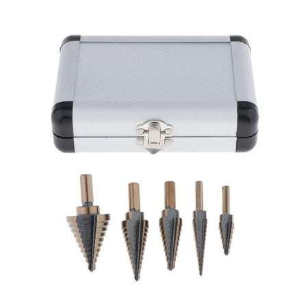 5 Pack Titanium HSS Step Drill Bit Step Drill Bit Step Drill Bit for Metal Wood Multiple Hole Drilling Cone
5 Pack Titanium HSS Step Drill Bit Step Drill Bit Step Drill Bit for Metal Wood Multiple Hole Drilling Cone