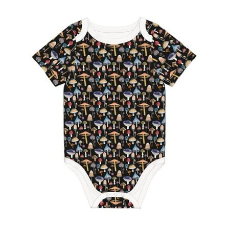 Matuu Mushrooms and Leaves for Baby Short-Sleeve Bodysuit Soft Cotton Comfortable and Breathable Perfect for Newborns and Infants
Matuu Mushrooms and Leaves for Baby Short-Sleeve Bodysuit Soft Cotton Comfortable and Breathable Perfect for Newborns and Infants