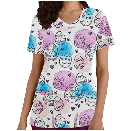 Summer Savings Clearance! Edvintorg 2023 New Scrub Uniforms For Women Fashion Woman Short Sleeve V-Neck Printing Blouse Causal Pullover Pockets Tops
Summer Savings Clearance! Edvintorg 2023 New Scrub Uniforms For Women Fashion Woman Short Sleeve V-Neck Printing Blouse Causal Pullover Pockets Tops
