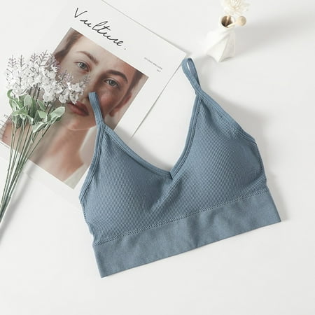 ALSLIAO Wrap Chest Sports Underwear Seamless Anti-Glare Bottoming No Steel Ring Bra Blue M
ALSLIAO Wrap Chest Sports Underwear Seamless Anti-Glare Bottoming No Steel Ring Bra Blue M