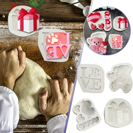 KKCXFJX Cute Bear Silicone Mould Cake DIY Decorative Chocolate 3D Mould Birthday Wedding Valentine s Day Party Fondant Mould
KKCXFJX Cute Bear Silicone Mould Cake DIY Decorative Chocolate 3D Mould Birthday Wedding Valentine s Day Party Fondant Mould