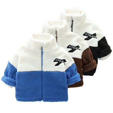 Esaierr Kids Baby Boys Autumn Winter Jacket Coat Top Collar Zipper Sports Casual Fleece Jacket Outwear 1-5Y Toddler Thickened Warm Outfit
Esaierr Kids Baby Boys Autumn Winter Jacket Coat Top Collar Zipper Sports Casual Fleece Jacket Outwear 1-5Y Toddler Thickened Warm Outfit