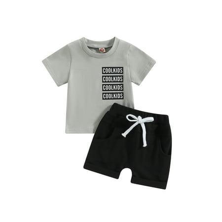 Wassery 2Pcs Toddler Baby Boys Summer Outfit 6M 12M 18M 24M 3T Infant Clothes Short Sleeve Letter T-shirt Top + Solid Drawstring Shorts Sets 0-3T
Wassery 2Pcs Toddler Baby Boys Summer Outfit 6M 12M 18M 24M 3T Infant Clothes Short Sleeve Letter T-shirt Top + Solid Drawstring Shorts Sets 0-3T