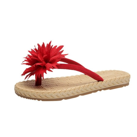 Juebong Women s Fashion Flip-Flops Flat Shoes Outdoor Indoor Flower Slipper Sandal Lightweight Slides Red 6.5
Juebong Women s Fashion Flip-Flops Flat Shoes Outdoor Indoor Flower Slipper Sandal Lightweight Slides Red 6.5