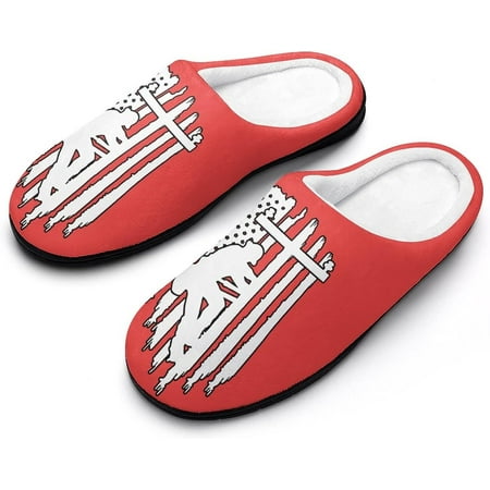 American Flag Electric Cable Lineman Women s Cotton Slippers Funny Printed Non Skid Rubber Soles
American Flag Electric Cable Lineman Women s Cotton Slippers Funny Printed Non Skid Rubber Soles