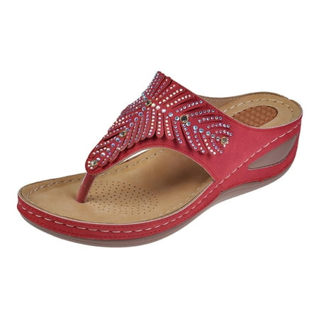 LIANGP Women s Sandals Sandals Summer New Pattern Fashion Flip Flop Thick Sole Bohemian Style Versatile Beach Sandals Women s Shoes Red Size 7
LIANGP Women s Sandals Sandals Summer New Pattern Fashion Flip Flop Thick Sole Bohemian Style Versatile Beach Sandals Women s Shoes Red Size 7