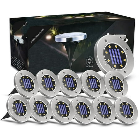 12 Pack Solar In- Ground Lights 8 LED Beads for Garden Path Outdoor Easy in Ground Install Landscape Lighting Solar Powe
12 Pack Solar In- Ground Lights 8 LED Beads for Garden Path Outdoor Easy in Ground Install Landscape Lighting Solar Powe