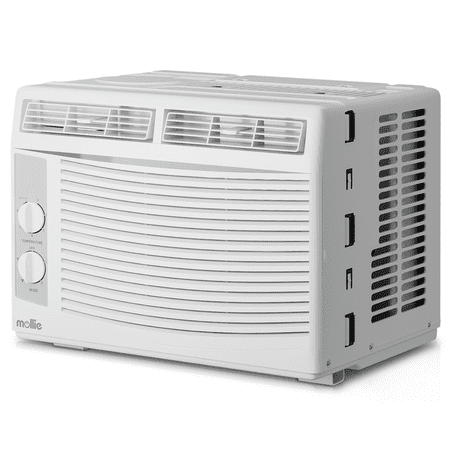 

Mollie 5 000 BTU 115V Window Air Conditioner with Multi-Speed Fan Cool up to 150 Sq.Ft. Easy to Use Mechanical Control and Reusable Filter White