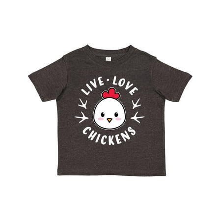 Inktastic Live Love Chickens Gift Toddler Boy or Toddler Girl T-Shirt