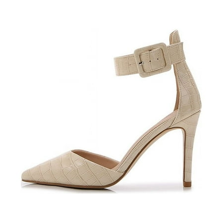 Fine heeled hollow pointed toe stone high heeled sandals HYH-1436-6