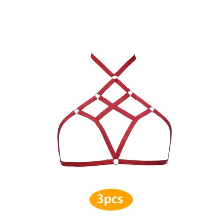 3pcs Cage Bra Erogenous Resilience Material Underwear Impressive Strappy Firmness Mysterious Unique Design Harness Bras
3pcs Cage Bra Erogenous Resilience Material Underwear Impressive Strappy Firmness Mysterious Unique Design Harness Bras