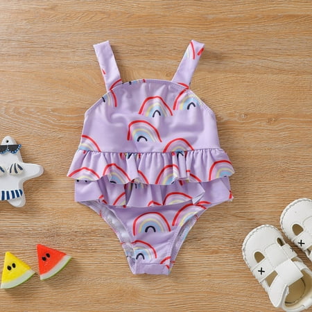 Lilgiuy Fashion Saving Infant Girls Stylish Swimsuit Rainbow Print Sling One-piece Swimsuit
Lilgiuy Fashion Saving Infant Girls Stylish Swimsuit Rainbow Print Sling One-piece Swimsuit