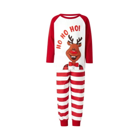 Biekopu Family Christmas Pajamas Matching Set Cartoon Elk Print Long-Sleeve Tops with Striped Pants Sleepwear for Adult Kid Baby
Biekopu Family Christmas Pajamas Matching Set Cartoon Elk Print Long-Sleeve Tops with Striped Pants Sleepwear for Adult Kid Baby