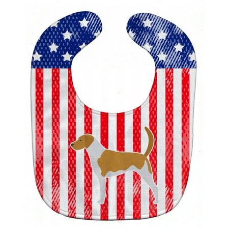 Carolines Treasures BB3298BIB USA Patriotic American Foxhound Baby Bib 10 x 13 multicolor