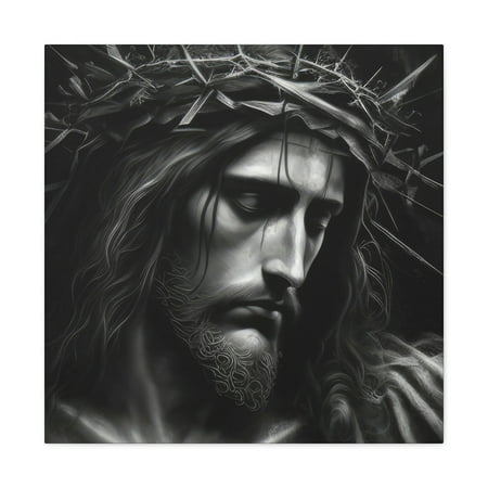 Barbara J Crowned with Thorns 24” x 24” Cotton Canvas Wall Decor Digital Print