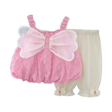 Kids Toddler Girls Bodycon New Dress Summer Butterfly Wing Camisole Tops Solid Color Pants Bow Trendy Fit Clothes Comfy Lovely Dailywear Breathble Elegant Dresses
Kids Toddler Girls Bodycon New Dress Summer Butterfly Wing Camisole Tops Solid Color Pants Bow Trendy Fit Clothes Comfy Lovely Dailywear Breathble Elegant Dresses