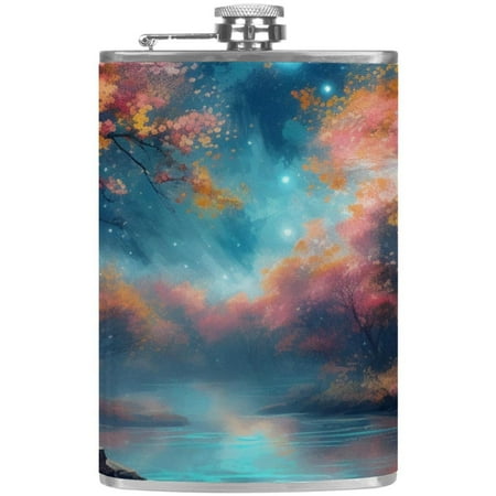 josid Moon Pattern 3.6x6in Stainless Steel Small Flask Leak-Proof Stainless Steel Construction Wrapped in Premium Two-Layer Leather Nano-Printed Design 227ml Capacity
josid Moon Pattern 3.6x6in Stainless Steel Small Flask Leak-Proof Stainless Steel Construction Wrapped in Premium Two-Layer Leather Nano-Printed Design 227ml Capacity