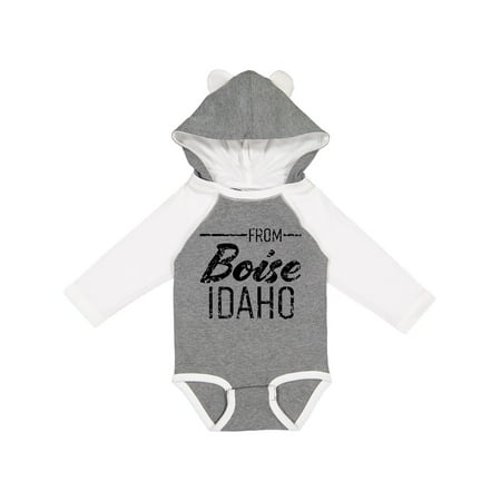 Inktastic From Boise Idaho in Black Distressed Text Gift Baby Boy or Baby Girl Long Sleeve Bodysuit
Inktastic From Boise Idaho in Black Distressed Text Gift Baby Boy or Baby Girl Long Sleeve Bodysuit