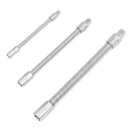 3 Pieces Flexible Sleeve Extension Rod Set 1/2 inch 1/4 inch 3/8 inch Shaft Drive 10 inch 8 inch 6 inch
3 Pieces Flexible Sleeve Extension Rod Set 1/2 inch 1/4 inch 3/8 inch Shaft Drive 10 inch 8 inch 6 inch