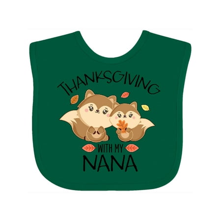Inktastic Thanksgiving with My Nana Cute Squirrel Family Gift Baby Boy or Baby Girl Bib
Inktastic Thanksgiving with My Nana Cute Squirrel Family Gift Baby Boy or Baby Girl Bib